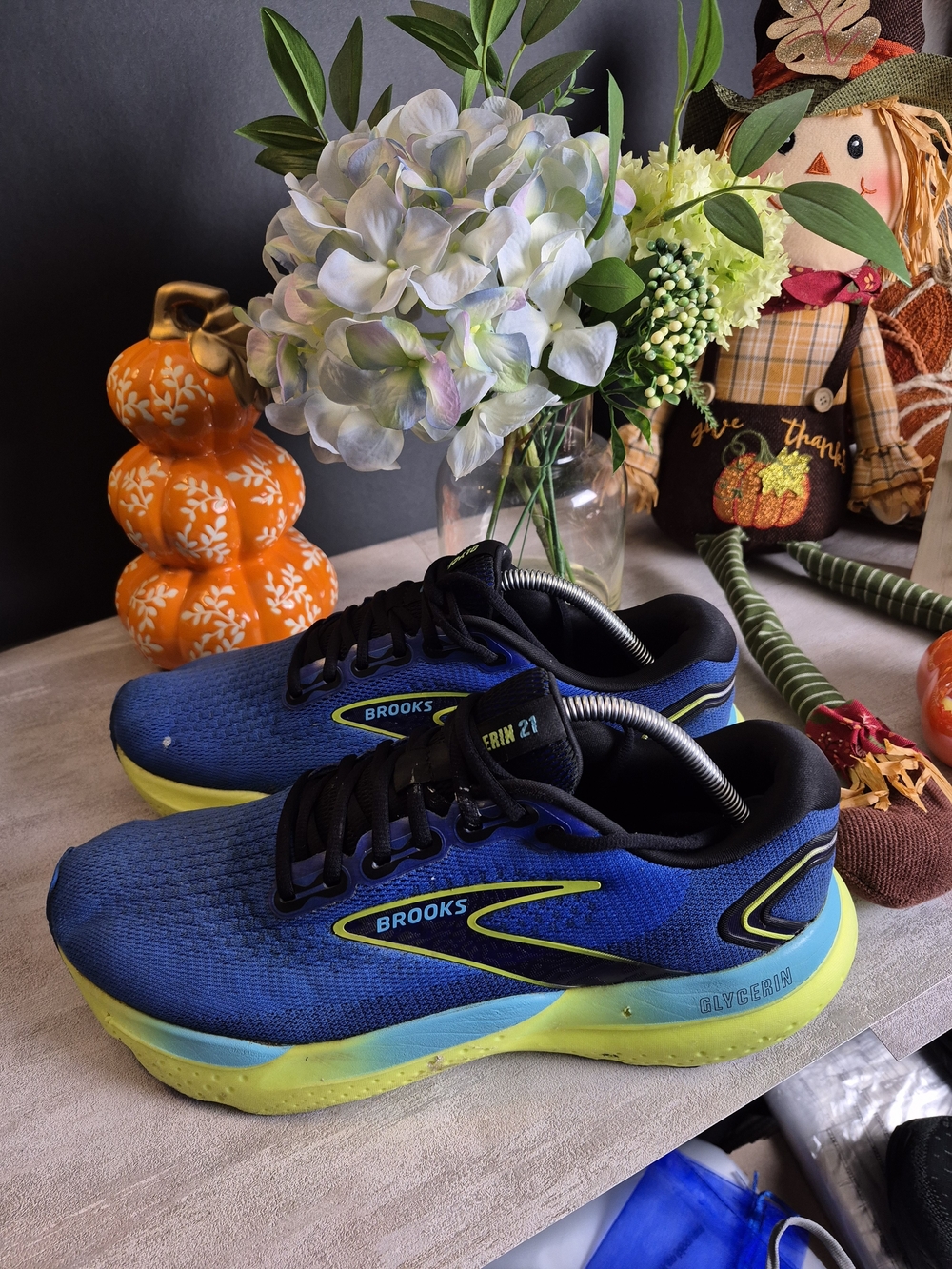 Brooks Men's Blue/Grey Running Shoes - Glycerin 21.Size 11